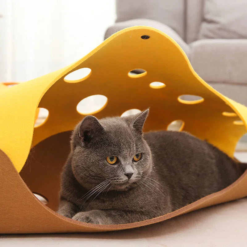 Tunnel Modulable pour Chat en Feutre